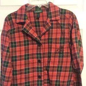 Lauren Plaid Print Pajamas